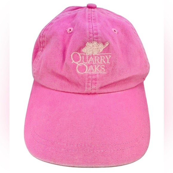 Kate Lord Quarry Oaks Golf Course Hat Cap Shallow Cut Women’s Pink HAS STAINS - Picture 1 of 9
